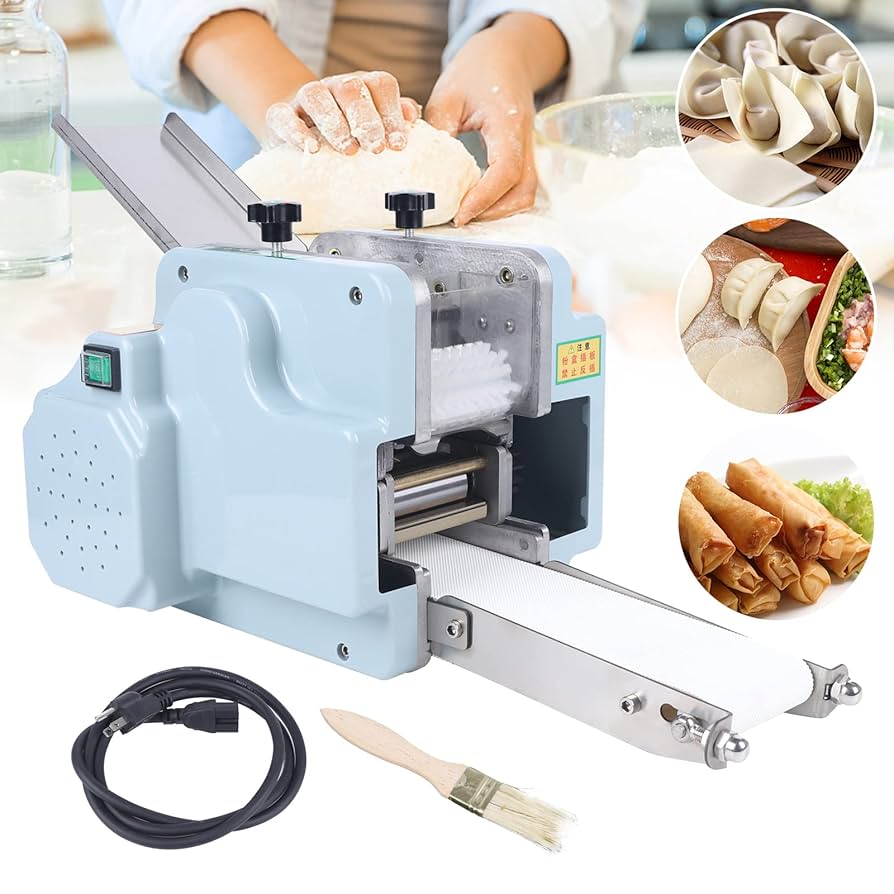Amazon.com: 商用電動餃子皮機110V 140W 電動餃子包裝機圓形餛飩